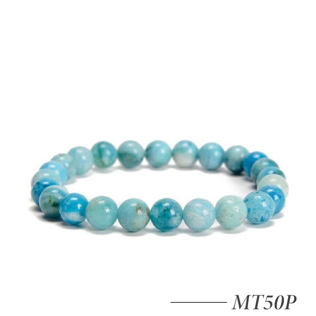 MT50P-Hemimorphite Beaded Bracelet