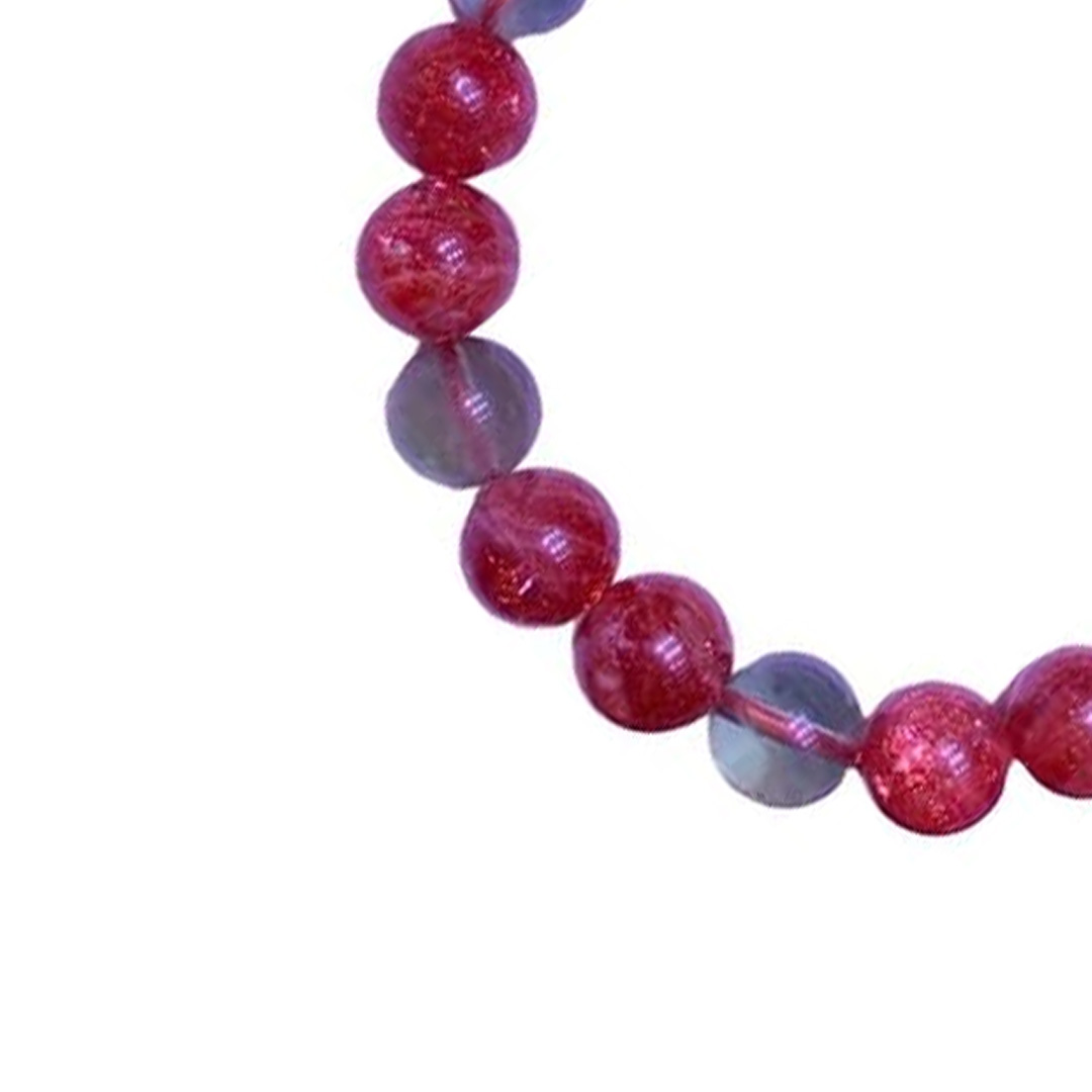 K145P-Golden Strawberry Quartz Beaded Bracelet